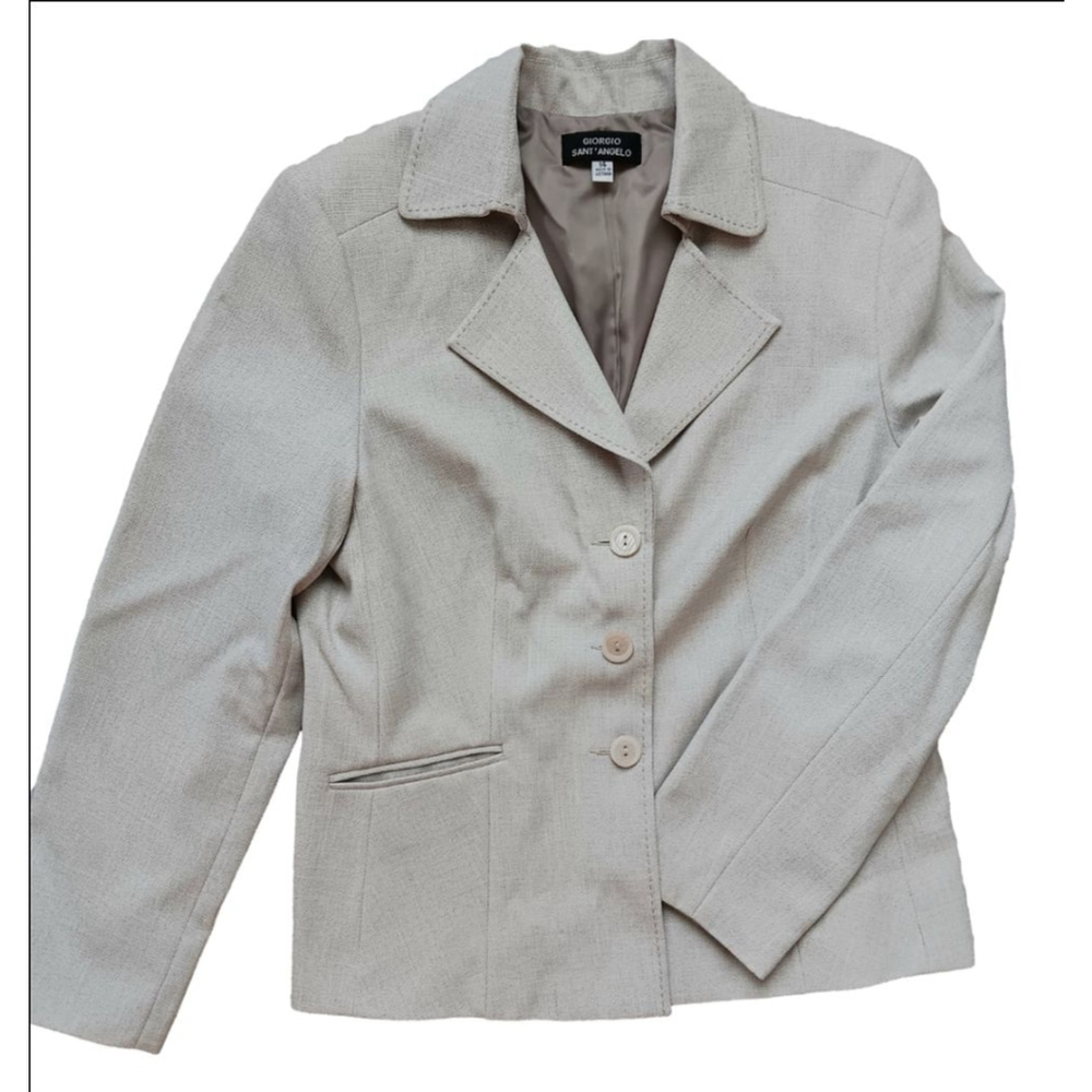 Women's Giorgio Sant' Angelo Beige Blazer Size 14